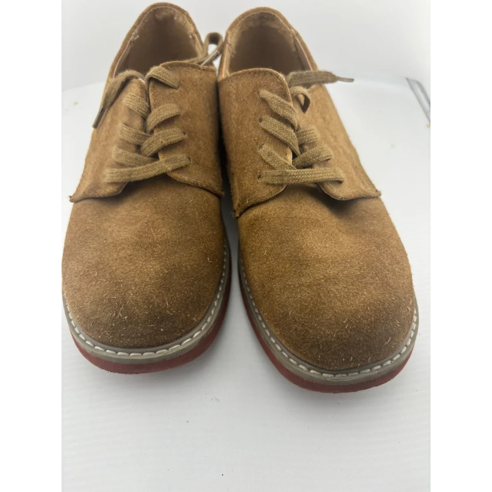 Boys Sperry Suede Oxford Shoes 2.5 (Little Boy) Brown Red